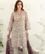 Ivory Bloom Printed Lawn Suit