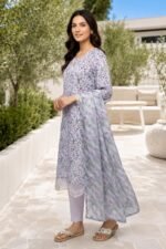 Soft Lavender Whisper 3-Piece Lawn Suit (Design Code: D-5639) - Image 2