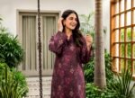 Deep Magenta Blossom 3-Piece Lawn Suit - Image 2