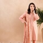 Peach Blossom Rotary Print Suit