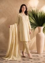Buttercream Gold 3-Piece Lawn Suit - Image 2
