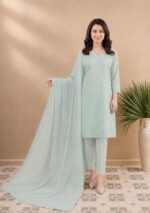 Mint Whisper Stitched 3-Piece