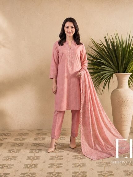 Rose Dusk Embroidered 3-Piece