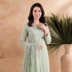 Pistachio Green Foliage Suit