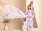 Lavender Bloom Printed 3-Piece Suit - Image 3