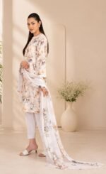 Ivory Petal Printed 3-Piece Suit - Image 2