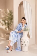 Blue Serenity Printed 3-Piece Suit - Image 3