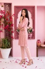Peach Arch Floral 3-Piece Lawn Suit - Image 3