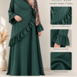 Emerald Grace Ruffle Abaya