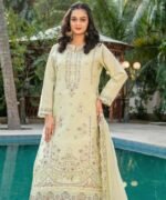 Pastel Mint Floral 3-Piece Lawn Suit
