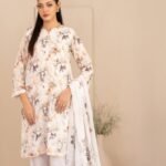 Ivory Petal Printed 3-Piece Suit