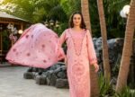 Soft Coral Pink 3-Piece Lawn Suit - Image 3