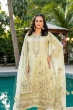 Pastel Mint Floral 3-Piece Lawn Suit - Image 2
