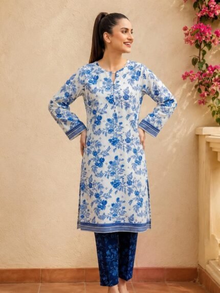Porcelain Blue Floral Co-Ord Set
