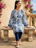 Porcelain Blue Floral Co-Ord Set - Image 2