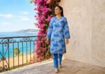 Azure Breeze Floral 2-Piece Suit