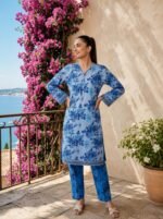 Azure Breeze Floral 2-Piece Suit - Image 3