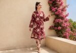 Maroon Blossom Contrast 2-Piece