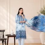 Aqua Breeze Printed 3-Piece
