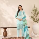 Royal Azure Lawn 3-Piece