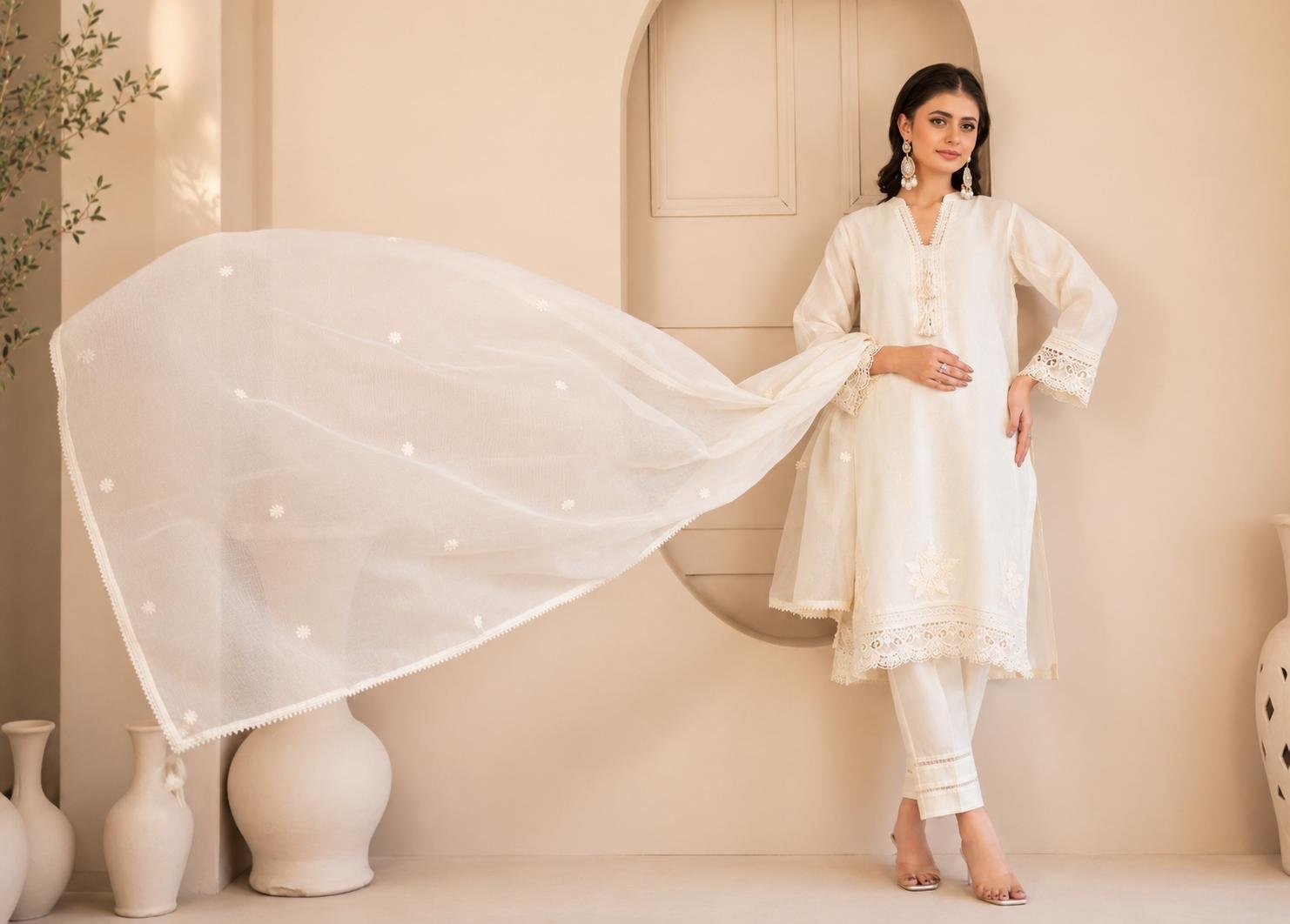 WhatsApp Image 2026-08-19 at 5.11.57 PMZVVVZ Pearl Vanilla Embroidered 3-Piece - Image 1