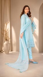 Sky Azure Cutwork 3-Piece - Image 2