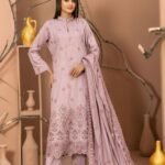 Lilac Charm Embroidered 3-Piece Suit