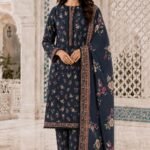 Black Floral Contrast Set