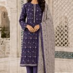 Dark Purple Printed Set