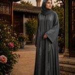Charcoal Textured Abaya