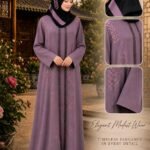 Rosewood Three-Piece Abaya Set