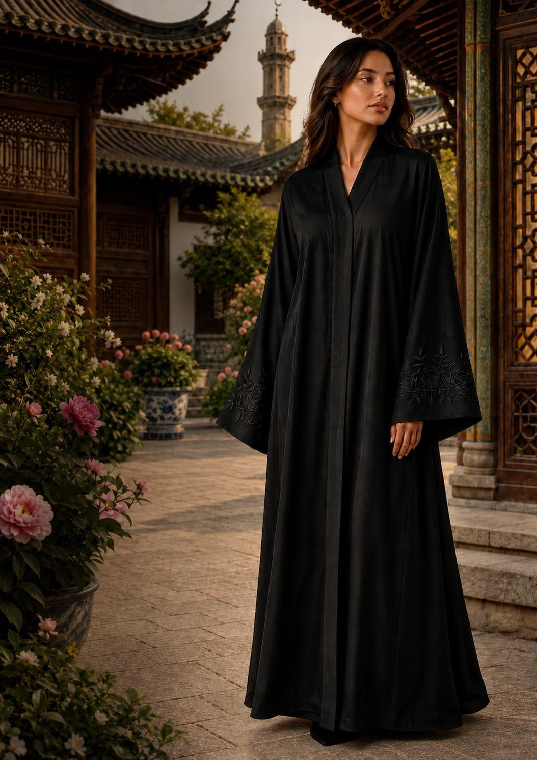 WhatsApp Image 2026-09-07 at 9.18.24 PM (1) Noir Elegance Abaya - Image 1