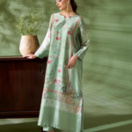 Sage Mint Orchid Pagoda Print 2 Piece Suit