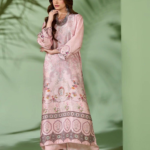 Blush Rose Baroque Print 2 Piece Suit with Palazzo