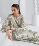 Allys Chérie Belle Fleur Silk Embellished Kaftan