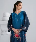 Allys Chérie Nuit Royale Silk Embellished Kaftan