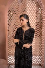 Palachi Black Embroidered Velvet 2 Piece Suit - Image 3
